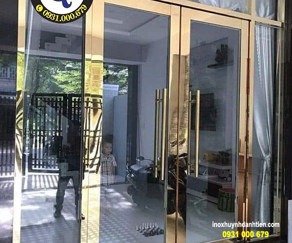 Cửa Kính Inox Mạ PVD Bình Dương - Cho Sảnh, Showroom Và Văn Phòng
