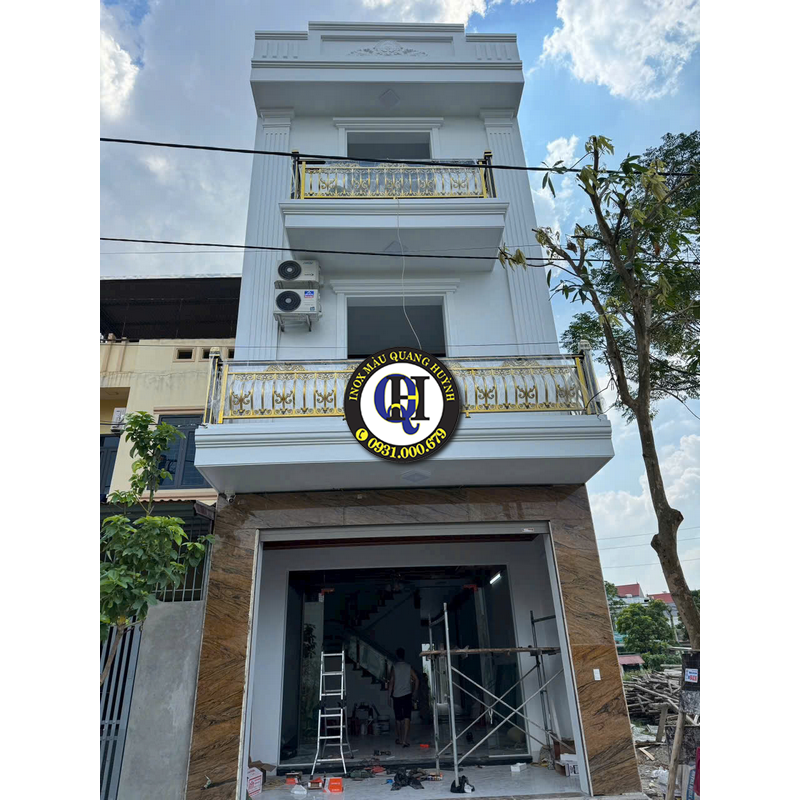Thi Công Lan Can Inox Theo Kích Thước Ban Công Thực Tế Tại Phú Riềng