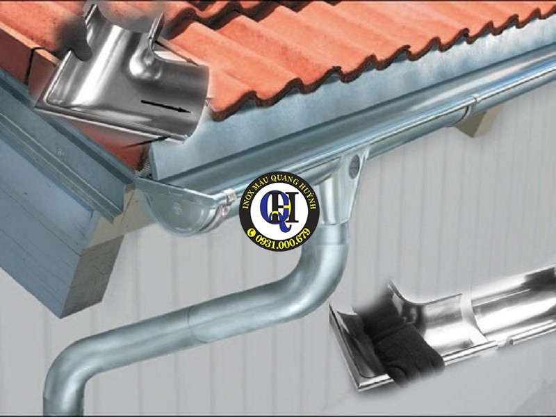 Lắp Đặt Máng Xối Inox Bến Cát Bình Dương Cho Mái Tôn, Nhà Tiền Chế