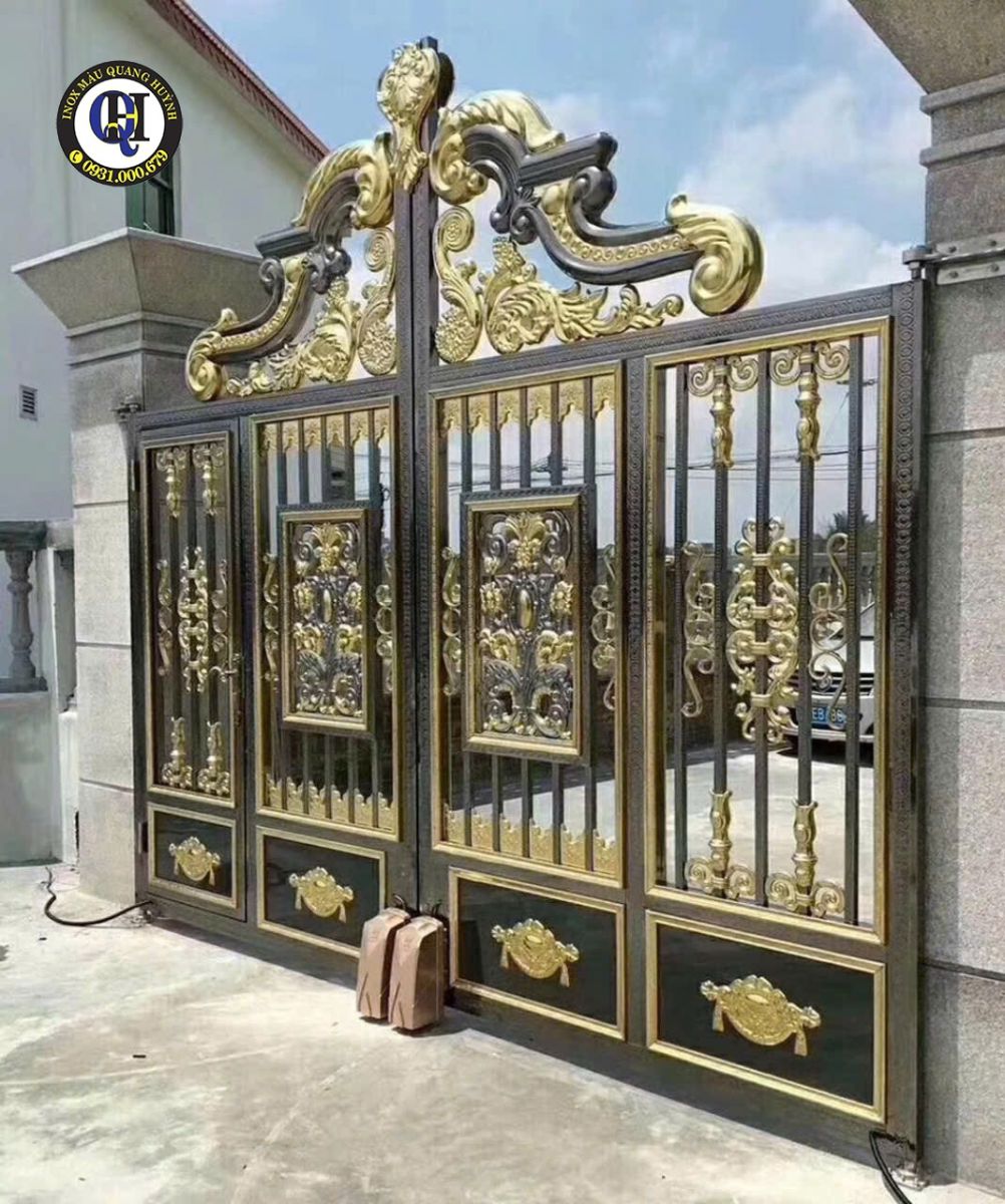 Cửa Cổng Inox Sơn Nung Tân Phú: Đẳng Cấp Nhập Khẩu Châu Âu